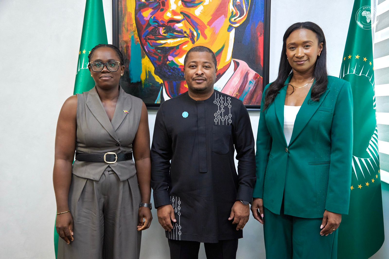 Encargada de Negocios de la Embajada de Colombia en Ghana realizó visita de cortesía al Jefe de Gabinete del Área de Libre Comercio Continental Africana