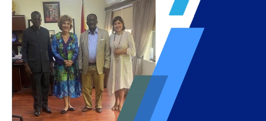 Embajadora de Colombia y Ministro de Agricultura de Ghana exploran opciones para fortalecer la agenda bilateral