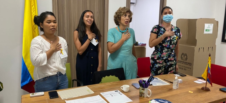 Reporte de apertura puesto de votación Consulado de Accra 