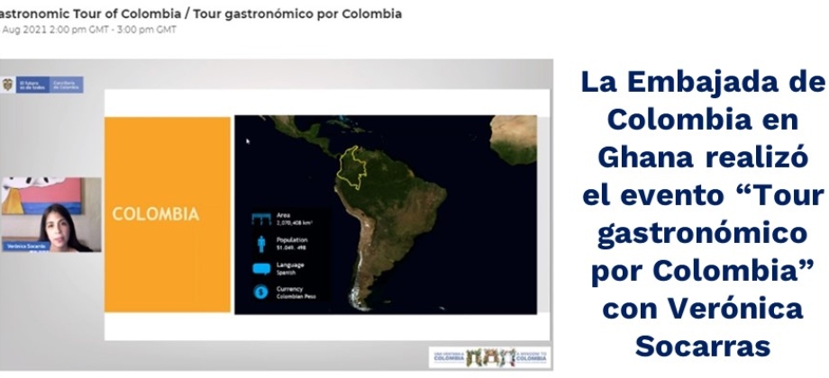 La Embajada de Colombia en Ghana realizó el evento “Tour gastronómico por Colombia” 