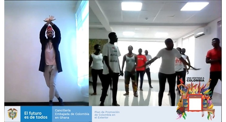 La Embajada de Colombia en Ghana presentó un taller de creación con el coreógrafo colombiano 