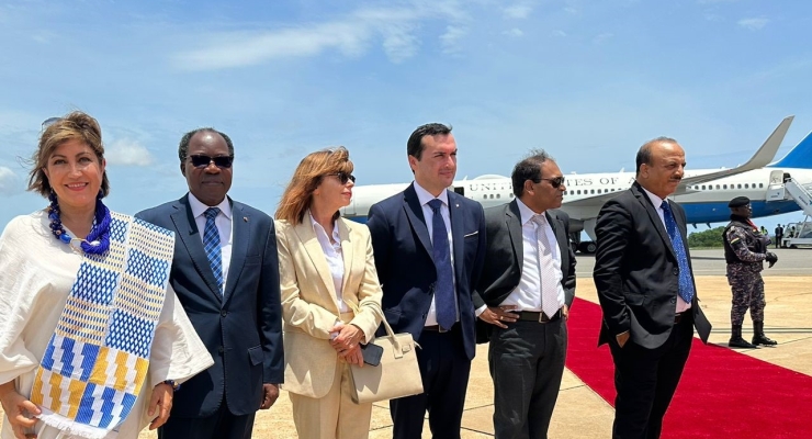  Embajada de Colombia en Ghana hizo parte del comité de bienvenida que recibió a la Vicepresidente de los Estados Unidos, Kamala Harris
