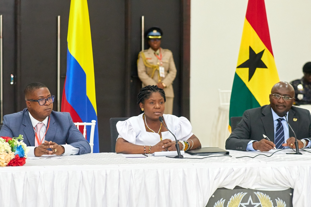 Primera visita oficial de la vicepresidenta de Colombia, Francia Márquez Mina, a Ghana
